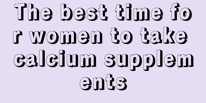 The best time for women to take calcium supplements