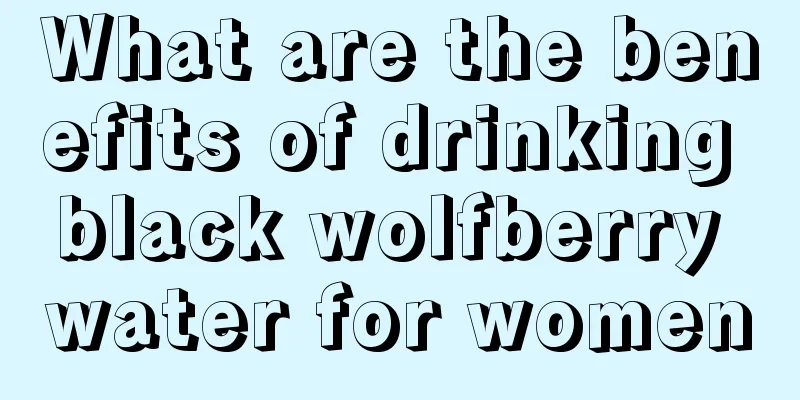 What are the benefits of drinking black wolfberry water for women