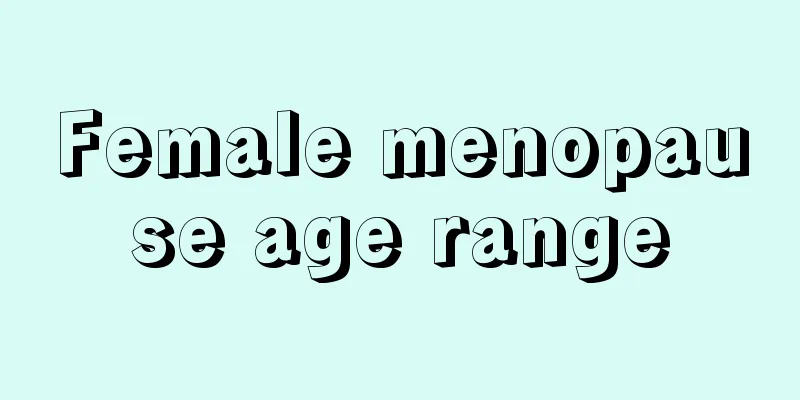 Female menopause age range