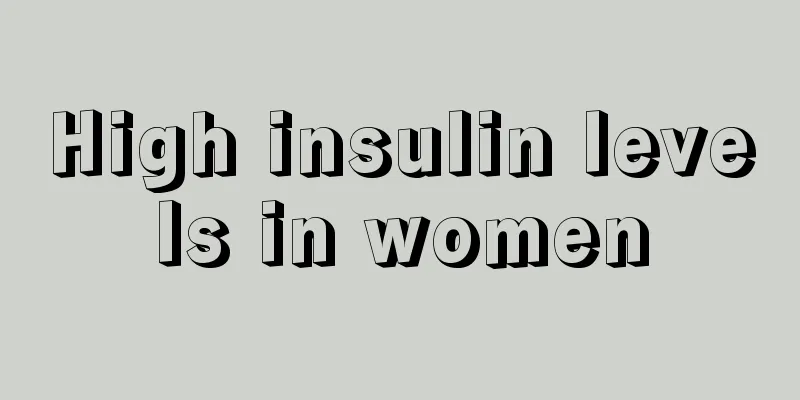 High insulin levels in women