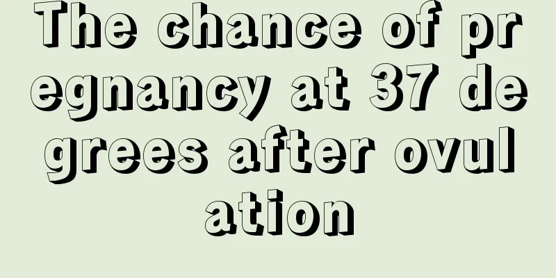 The chance of pregnancy at 37 degrees after ovulation