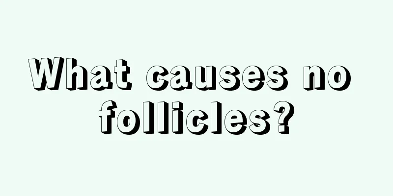 What causes no follicles?