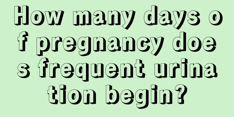 How many days of pregnancy does frequent urination begin?