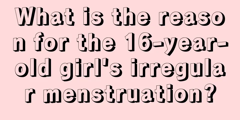 What is the reason for the 16-year-old girl's irregular menstruation?