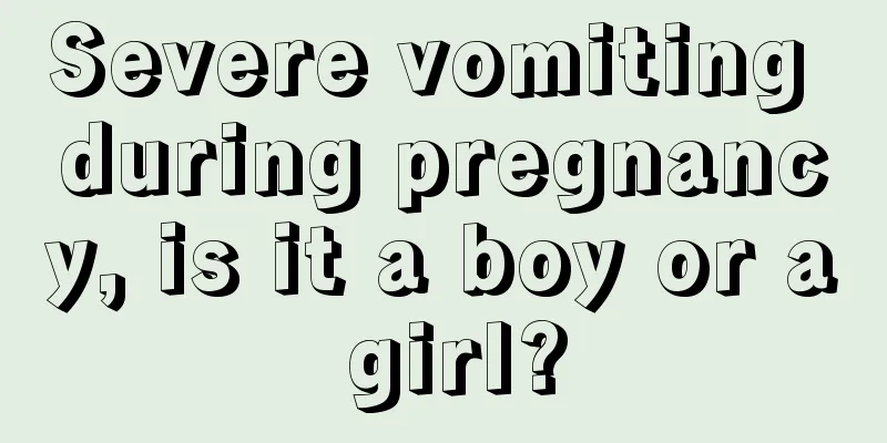 Severe vomiting during pregnancy, is it a boy or a girl?