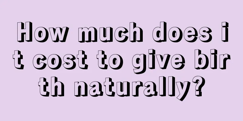 How much does it cost to give birth naturally?