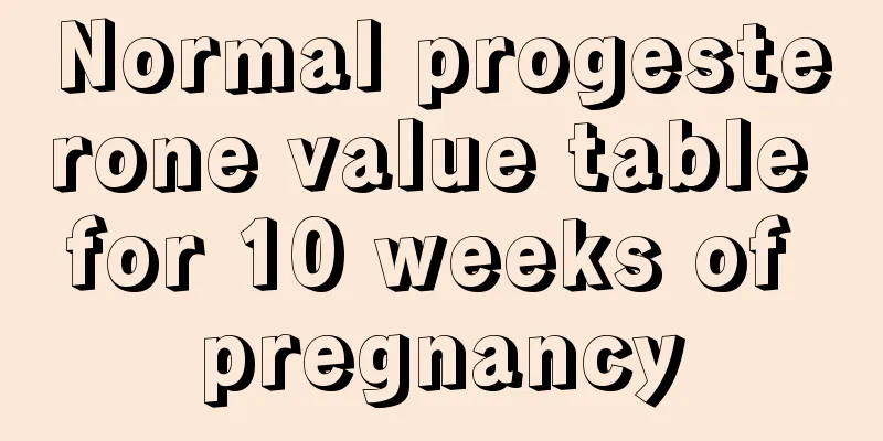 Normal progesterone value table for 10 weeks of pregnancy