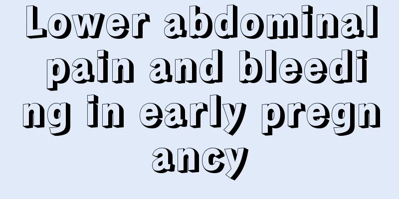 Lower abdominal pain and bleeding in early pregnancy