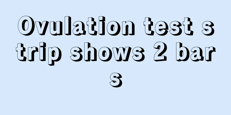 Ovulation test strip shows 2 bars