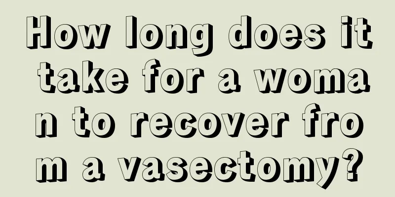 How long does it take for a woman to recover from a vasectomy?