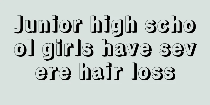 Junior high school girls have severe hair loss