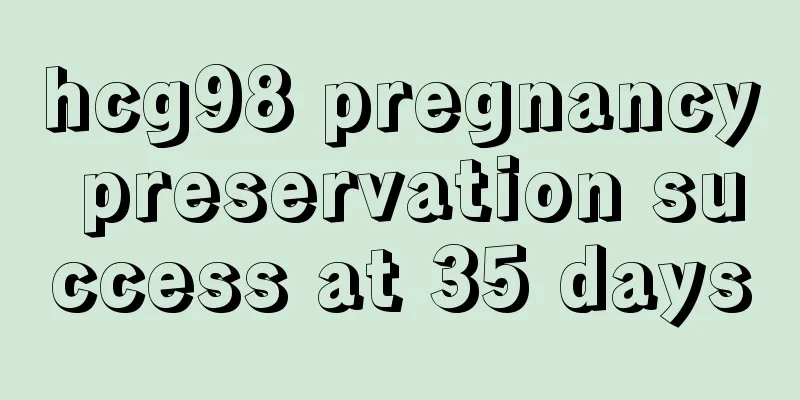 hcg98 pregnancy preservation success at 35 days