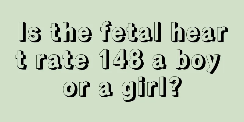 Is the fetal heart rate 148 a boy or a girl?