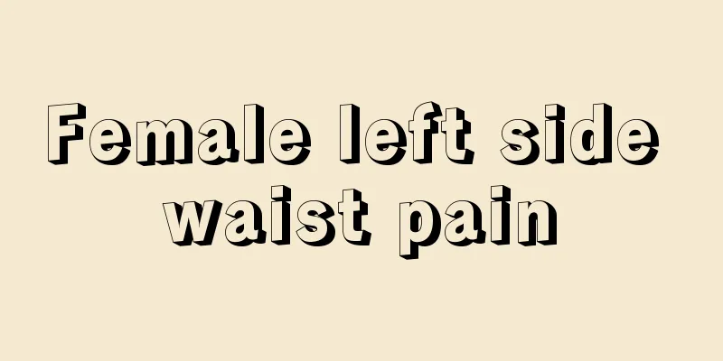 Female left side waist pain