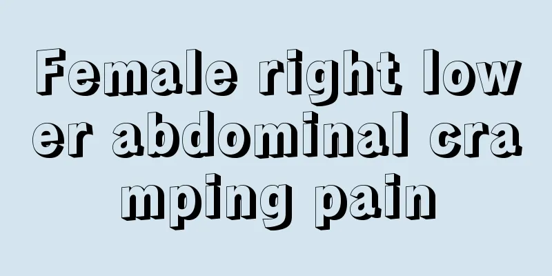 Female right lower abdominal cramping pain