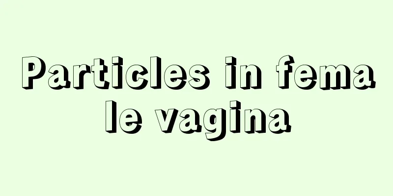 Particles in female vagina