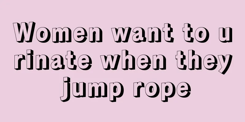 Women want to urinate when they jump rope