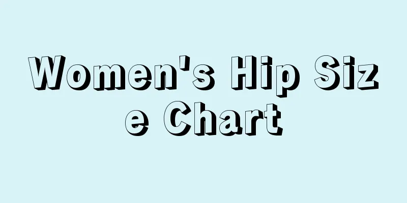 Women's Hip Size Chart