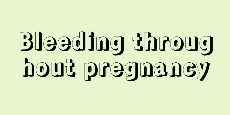 Bleeding throughout pregnancy