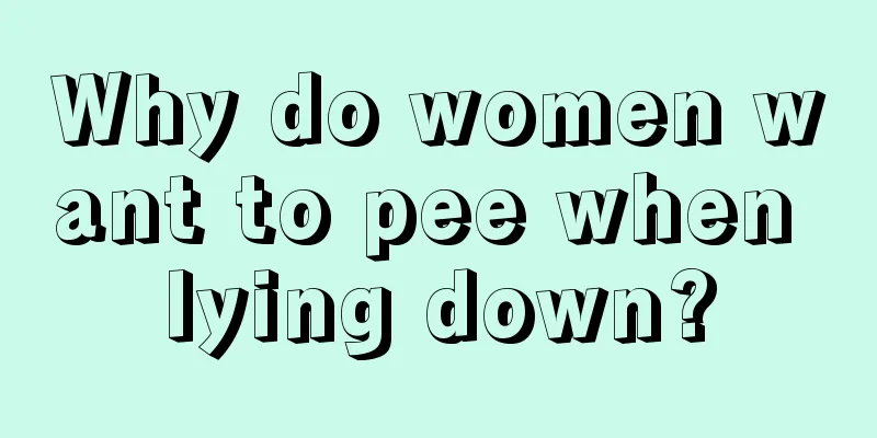 Why do women want to pee when lying down?