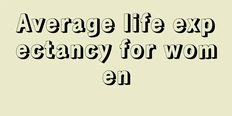 Average life expectancy for women