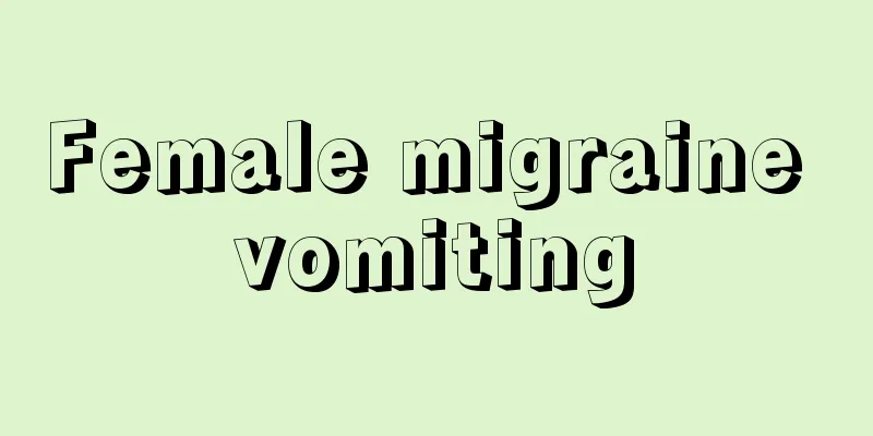 Female migraine vomiting