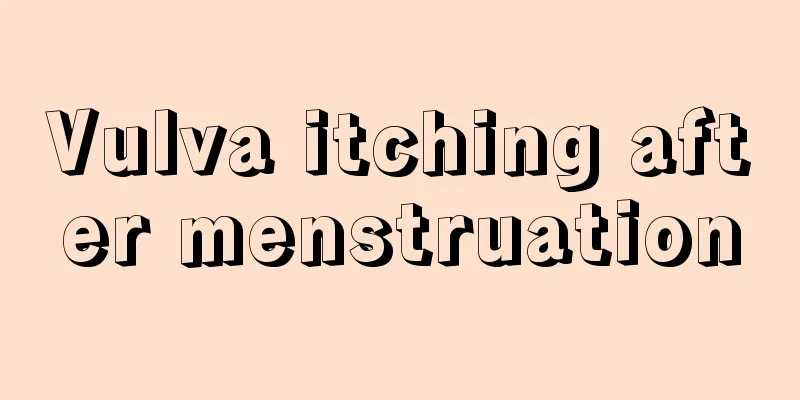 Vulva itching after menstruation