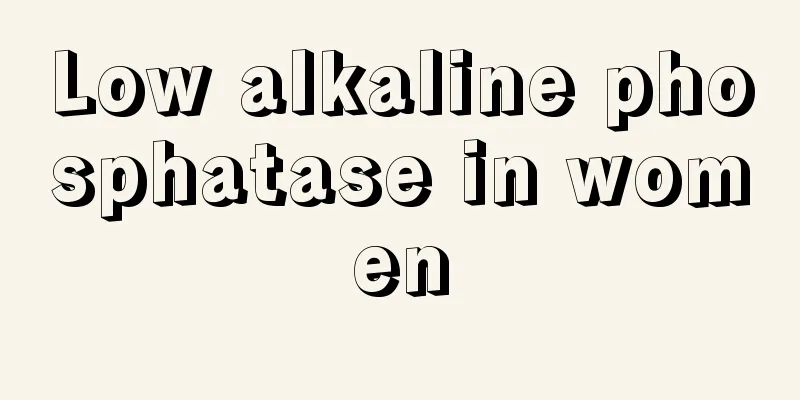 Low alkaline phosphatase in women