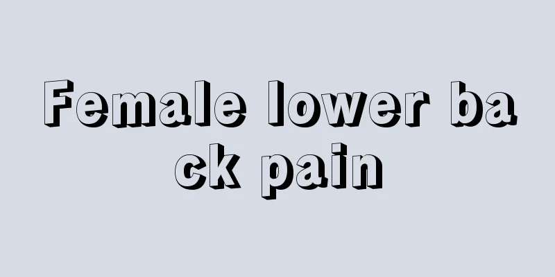 Female lower back pain