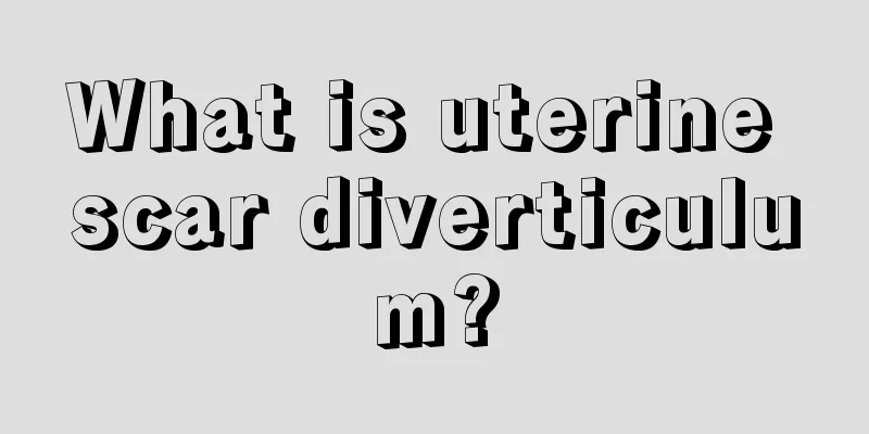 What is uterine scar diverticulum?