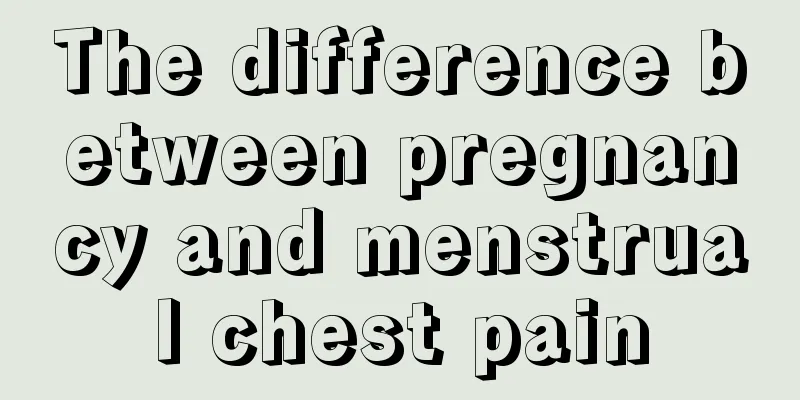 The difference between pregnancy and menstrual chest pain