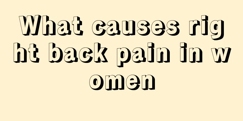 What causes right back pain in women