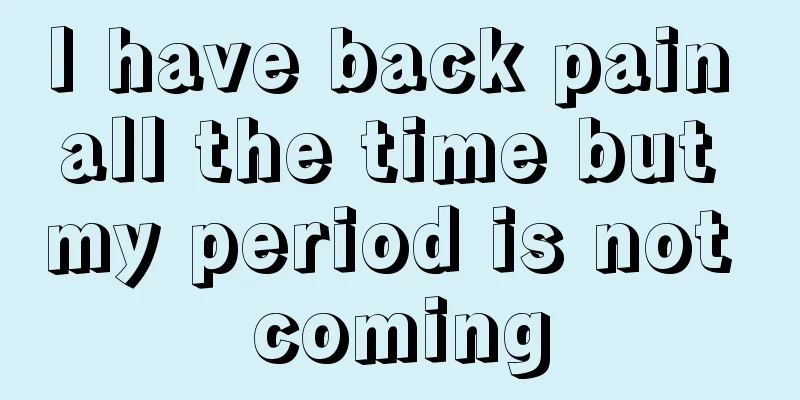 I have back pain all the time but my period is not coming