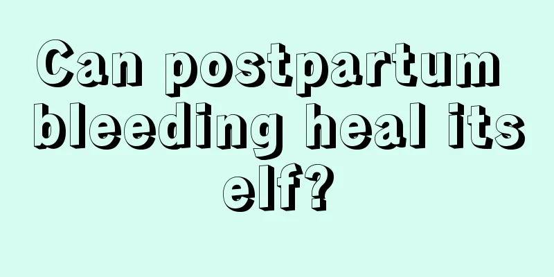 Can postpartum bleeding heal itself?