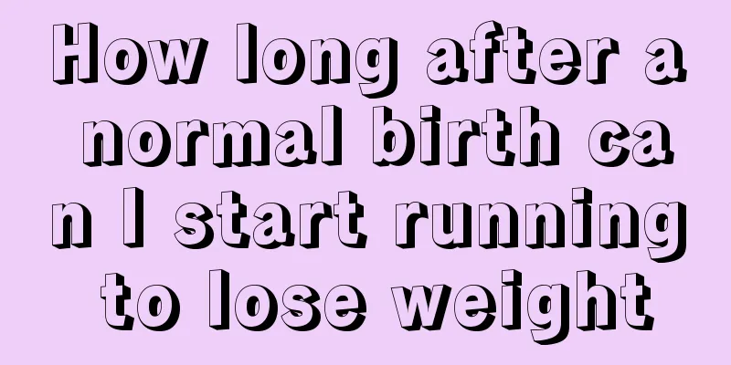 How long after a normal birth can I start running to lose weight