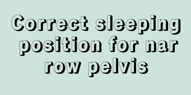 Correct sleeping position for narrow pelvis