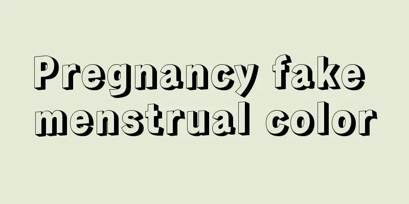 Pregnancy fake menstrual color