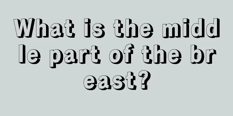 What is the middle part of the breast?