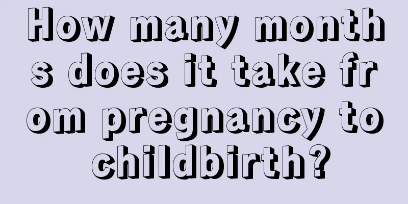 How many months does it take from pregnancy to childbirth?