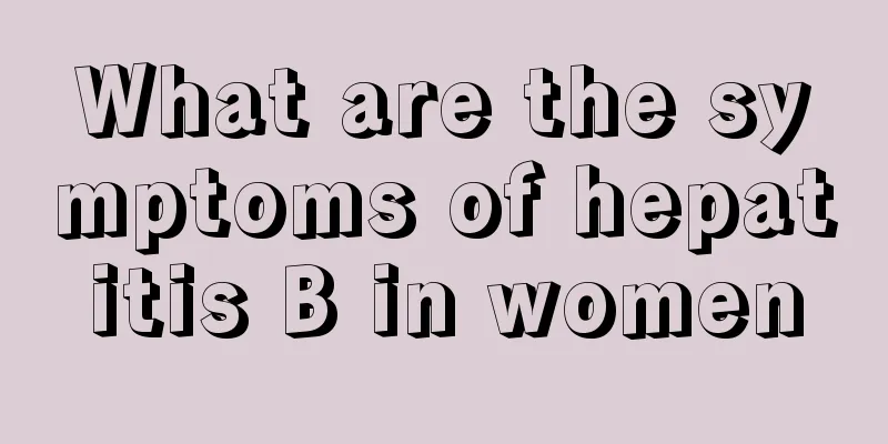 What are the symptoms of hepatitis B in women