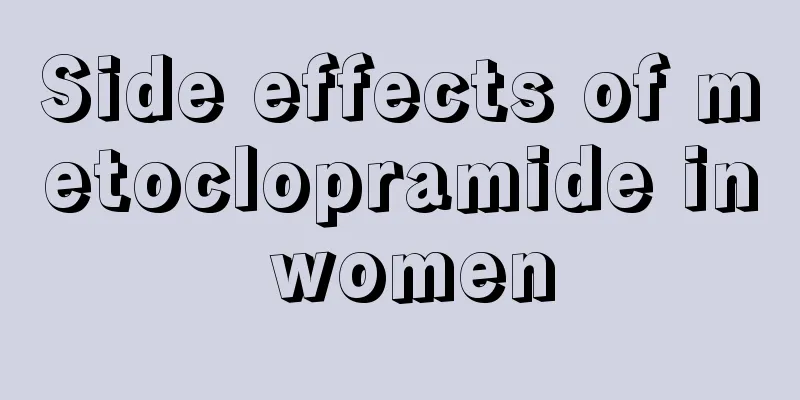 Side effects of metoclopramide in women