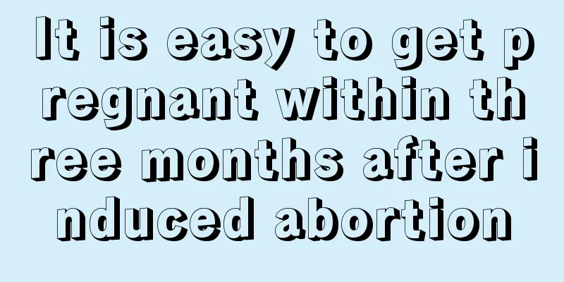 It is easy to get pregnant within three months after induced abortion