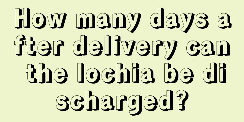 How many days after delivery can the lochia be discharged?