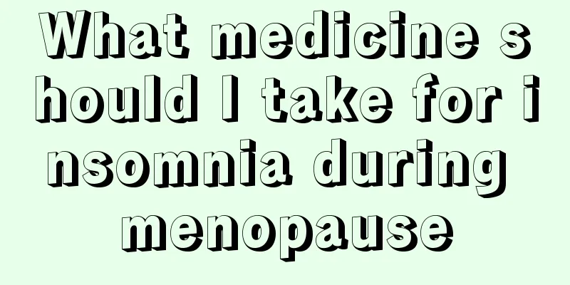 What medicine should I take for insomnia during menopause