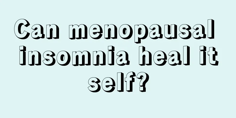 Can menopausal insomnia heal itself?