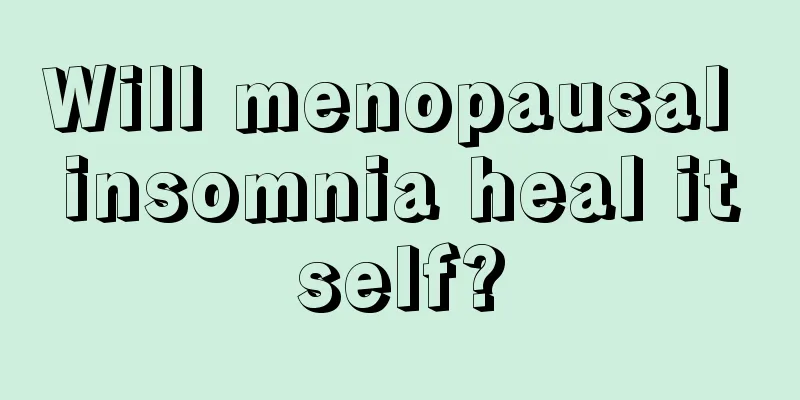 Will menopausal insomnia heal itself?