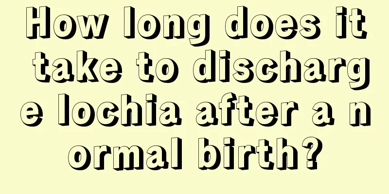 How long does it take to discharge lochia after a normal birth?