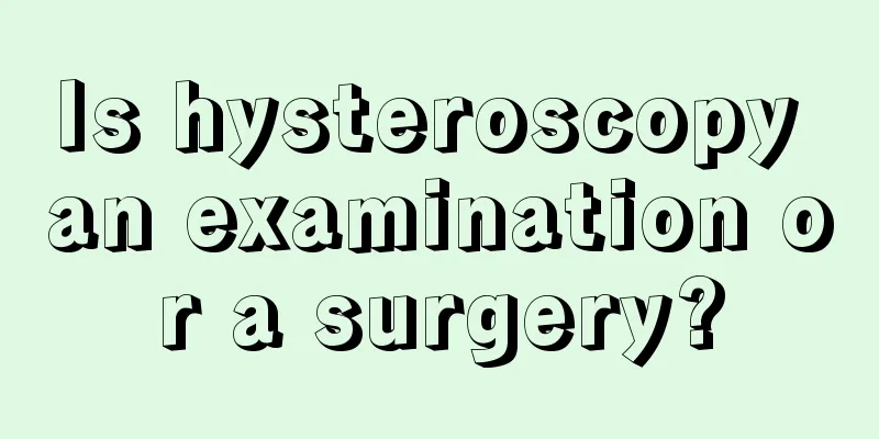 Is hysteroscopy an examination or a surgery?