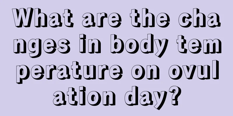 What are the changes in body temperature on ovulation day?