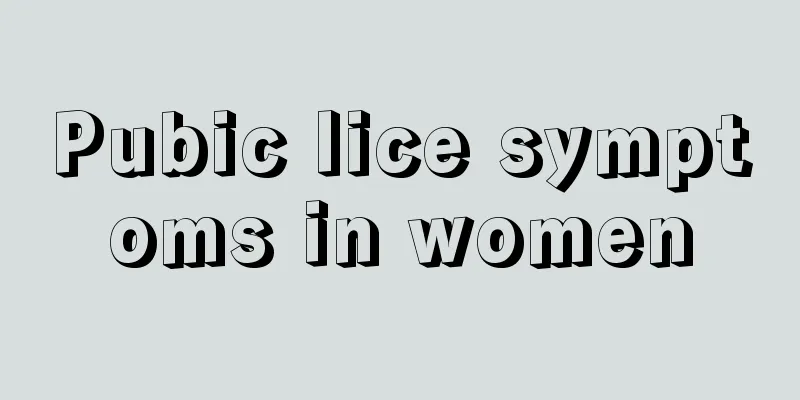 Pubic lice symptoms in women